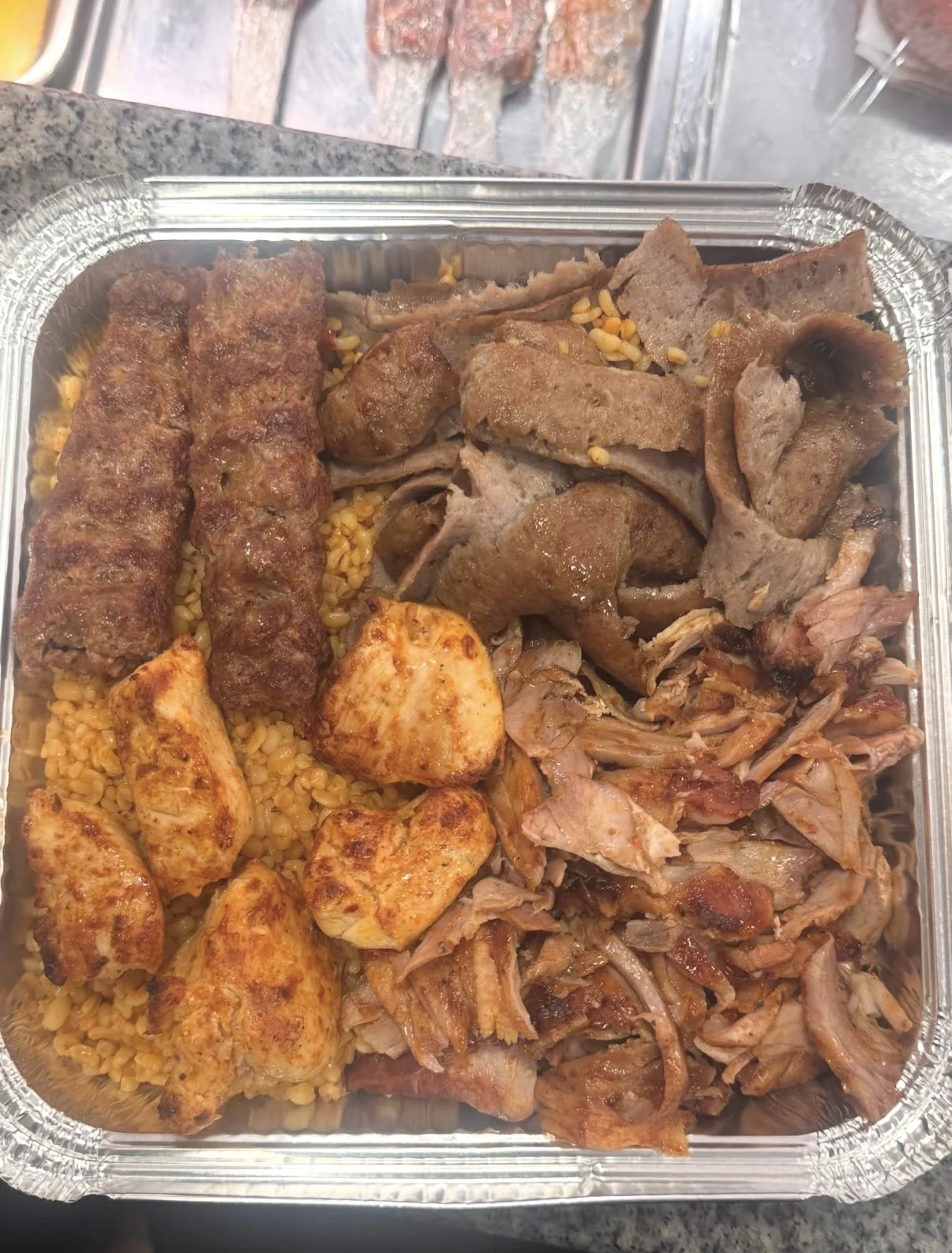 Mixed grill platter prepared by Hakvar